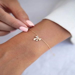 دستبند پاپیون طلا