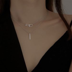 گردنبند اشکال هندسی طلا