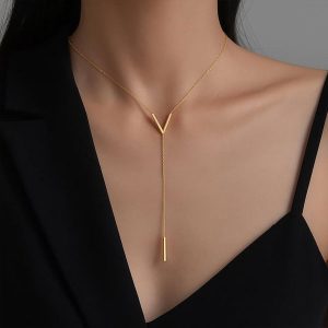 گردنبند V طلا